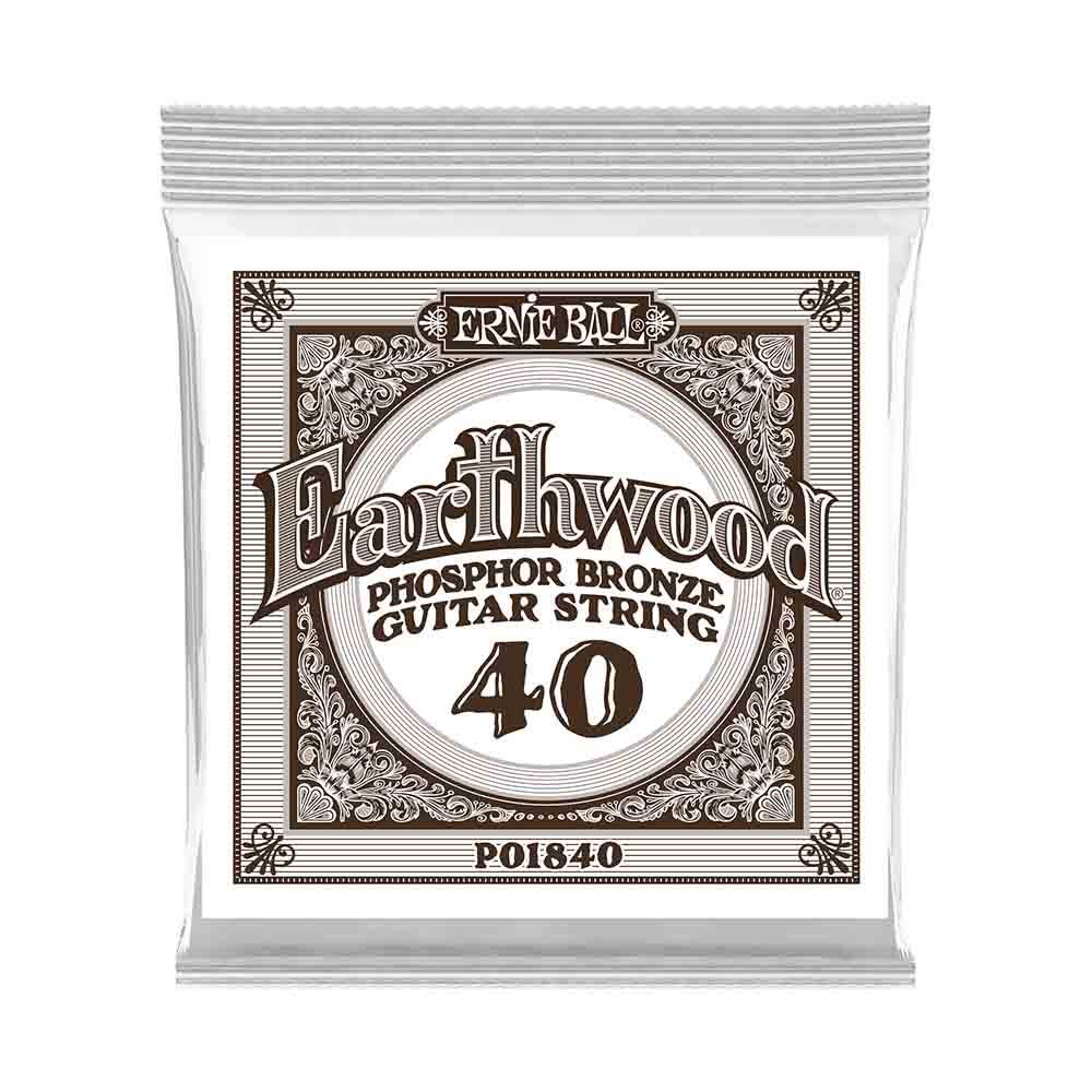 Ernie Ball Earthwood Phosphor Bronze 1840 經典純粹 民謠吉他零弦 (單入裝) 40