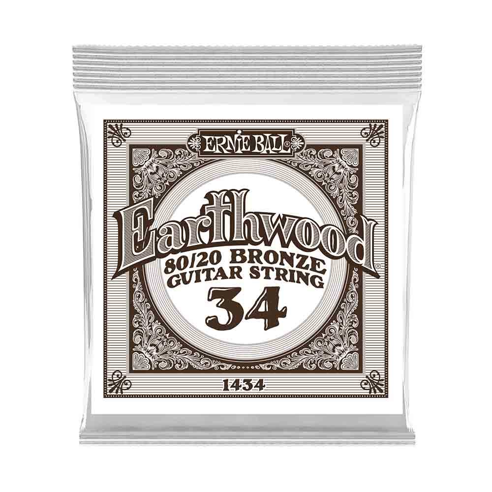 Ernie Ball Earthwood 80/20 Bronze 1434 經典純粹 民謠吉他零弦 (單入裝) 34