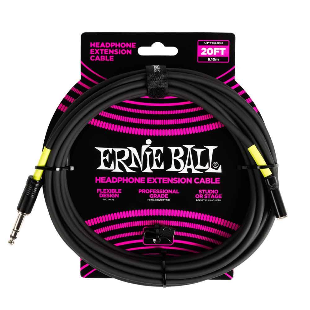 Ernie Ball Headphone Extension 6.3mm to 3.5mm 20ft 6423 耳機延長導線