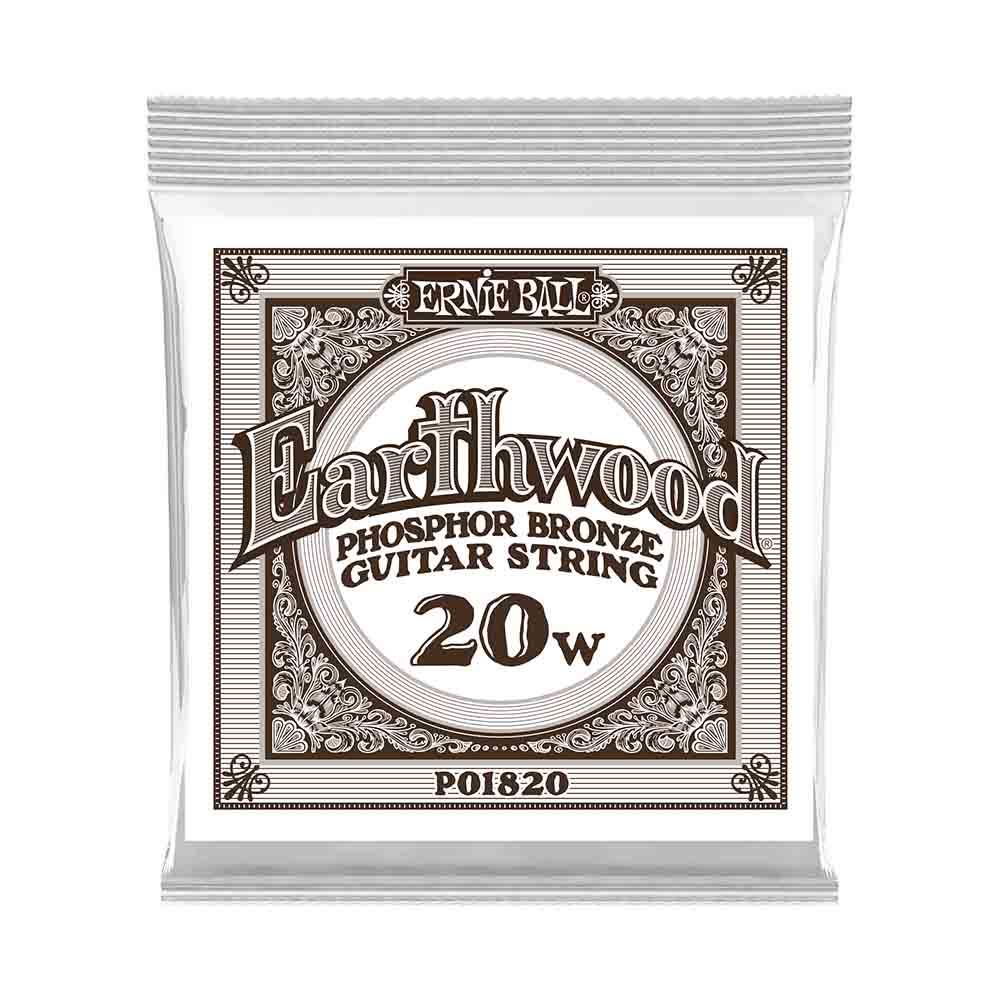 Ernie Ball Earthwood Phosphor Bronze 1820 經典純粹 民謠吉他零弦 (單入裝) 20 Ernie Ball Earthwood Phosphor Bronze 1820 經典純粹 民謠吉他零弦 (單入裝) 20