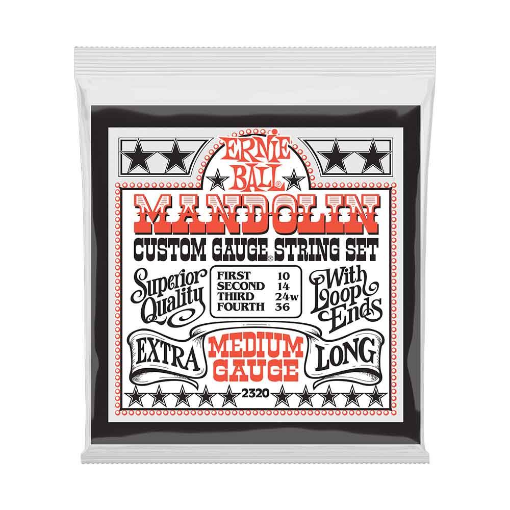 Ernie Ball Medium Loop End Stainless Steel Mandolin 2320 經典不鏽鋼 10-36