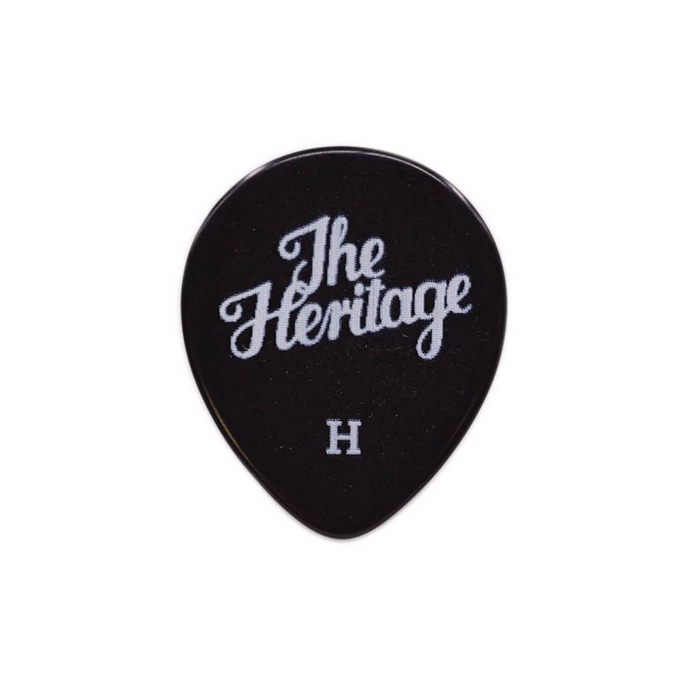 Heritage Celluloid Black Vintage Guitar Pick Heavy 匹克 (72片裝)