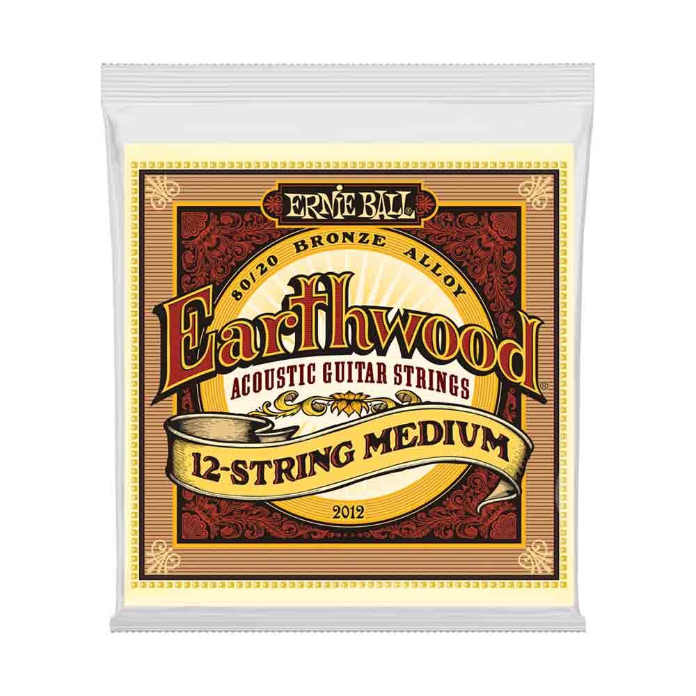Ernie Ball Earthwood Medium 80/20 Bronze 2012 經典純粹 民謠吉他十二弦套弦 11-52