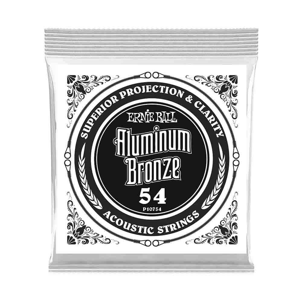 Ernie Ball Aluminum Bronze Wound 10754 清晰澈亮 民謠吉他零弦 (單入裝) 54
