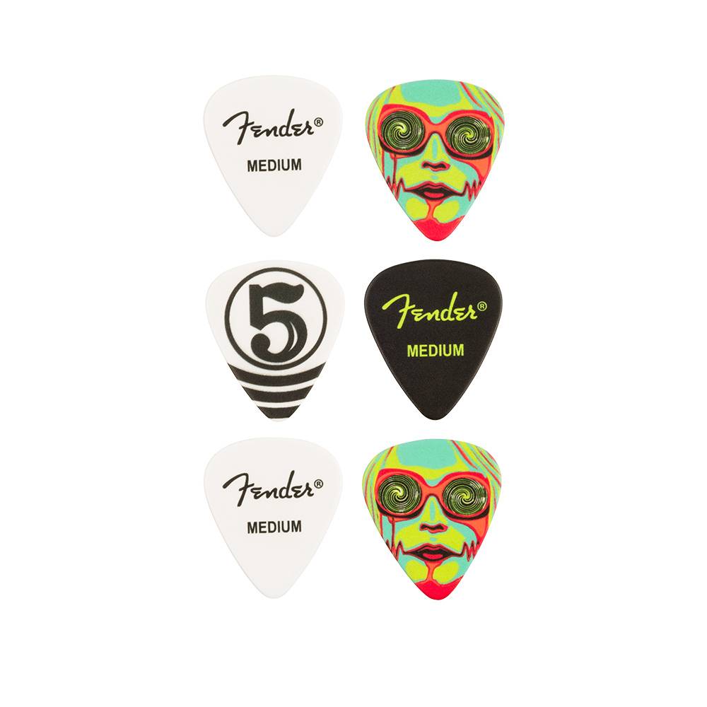 Fender John 5 351 Celluloid Picks 簽名匹克套組