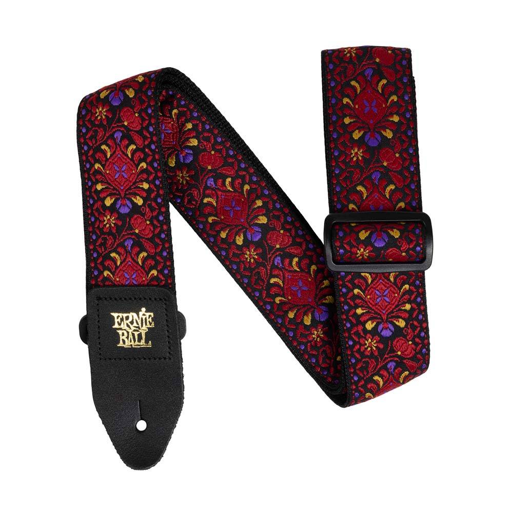 Ernie Ball Classic Jacquard Strap - Crimson Royal Bloom 5369 背帶