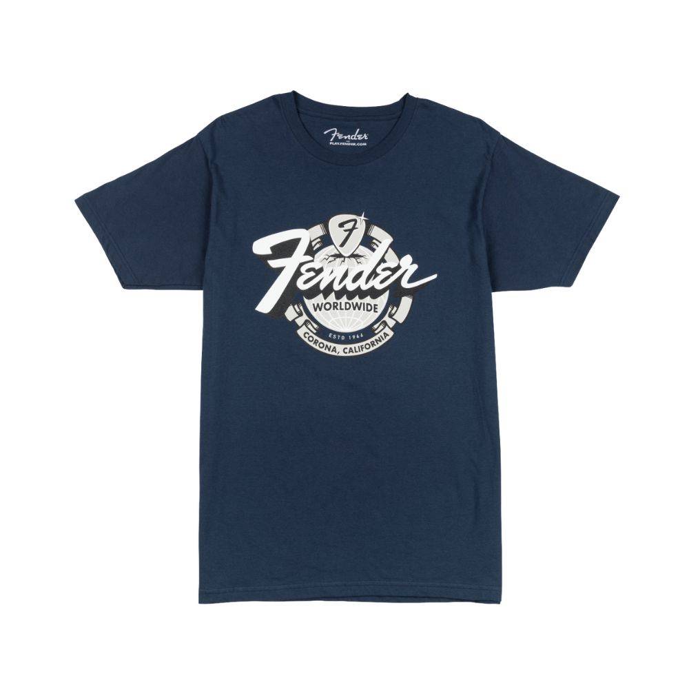Fender World Wide 復古海軍藍 T恤
