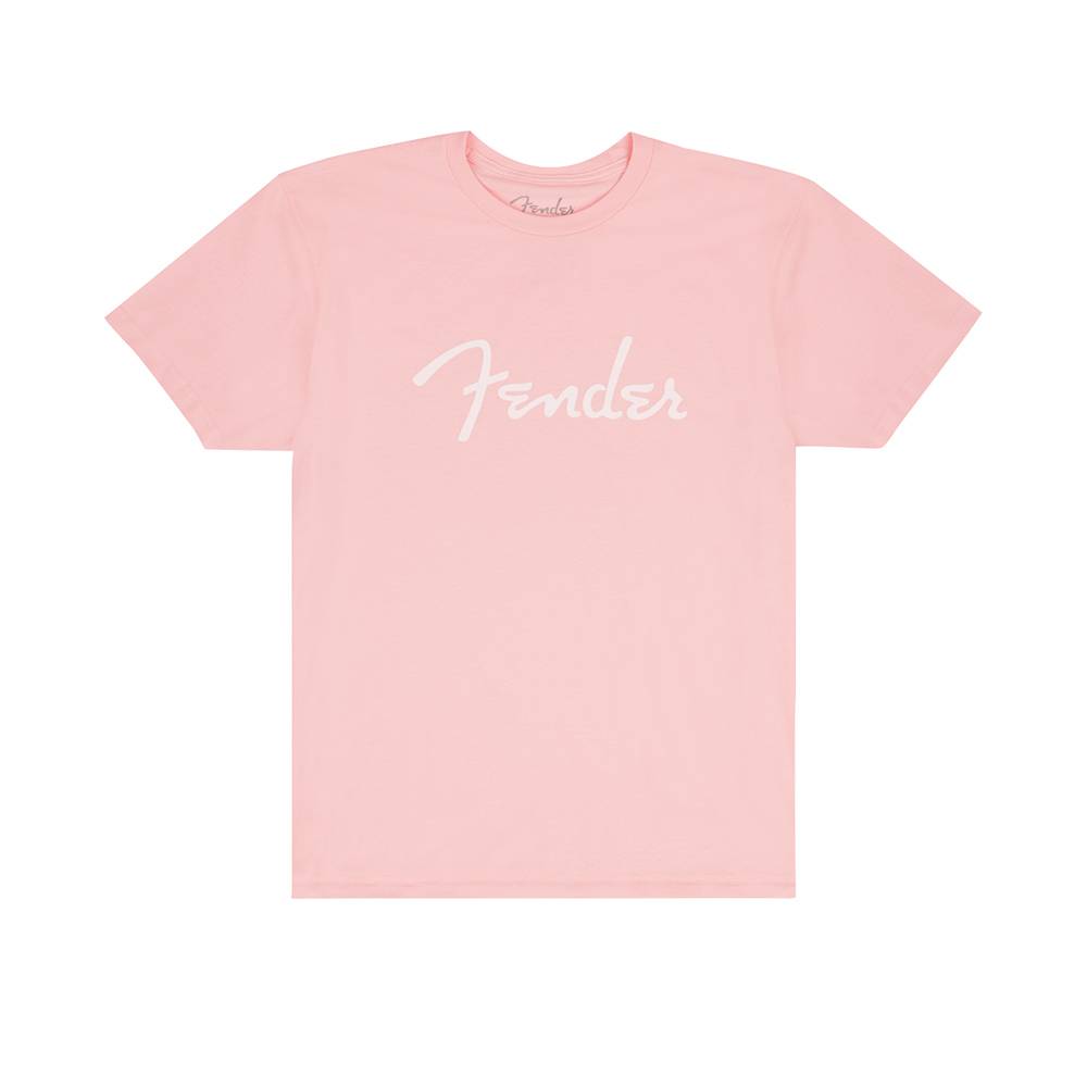 Fender Spaghetti Logo T-Shirt Shell Pink T恤