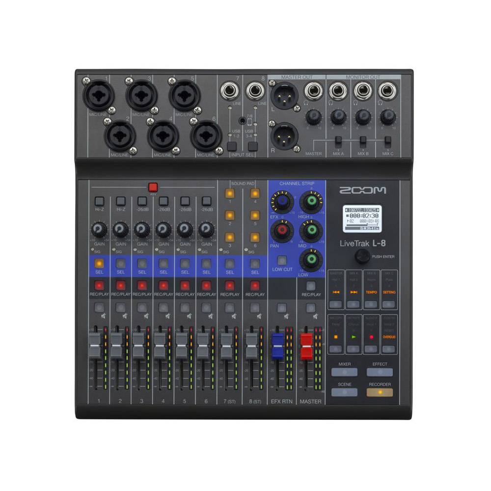 ZOOM L-8 LiveTrak 多軌混(錄)音器