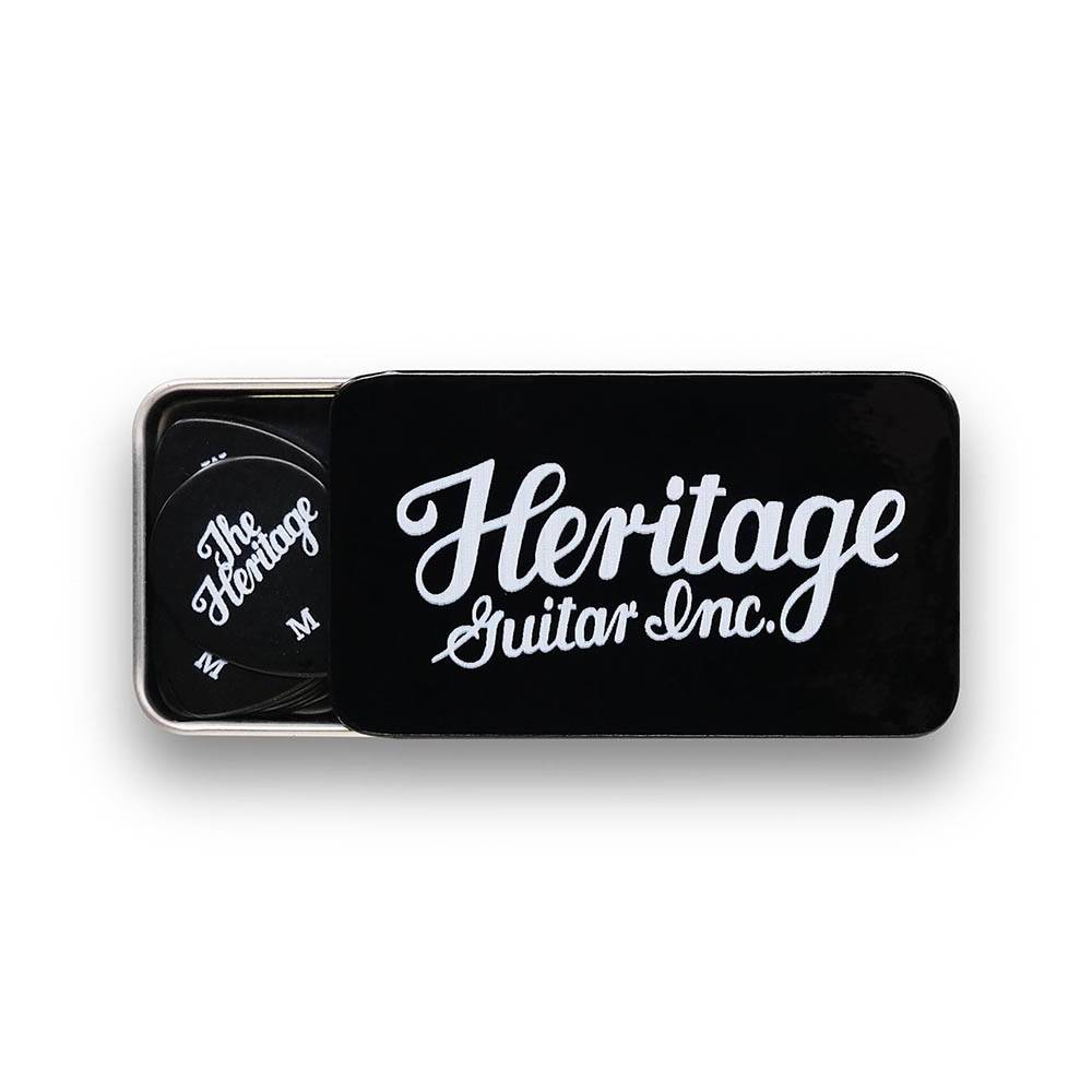 Heritage Celluloid Black Vintage Guitar Pick Medium 匹克 (12片裝)