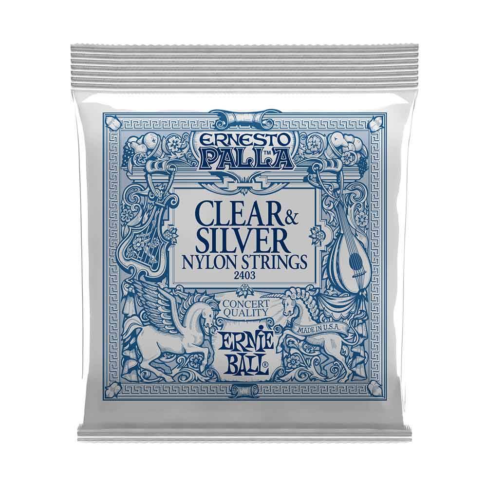 Ernie Ball Ernesto Palla Clear & Silver Nylon 2403 古典吉他套弦 28-42