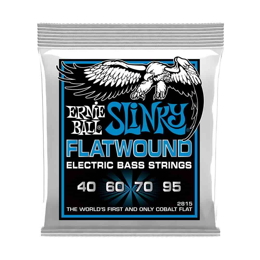 Ernie Ball Extra Slinky Flatwound 2815 雙鈷纏繞平滑弦 電貝斯套弦 40-95