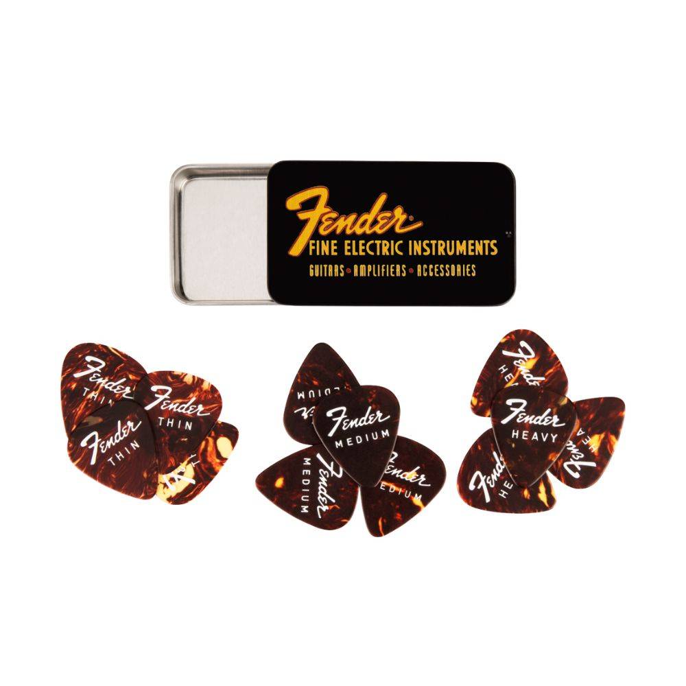 Fender Fine Electric Tin 匹克 (12入組)