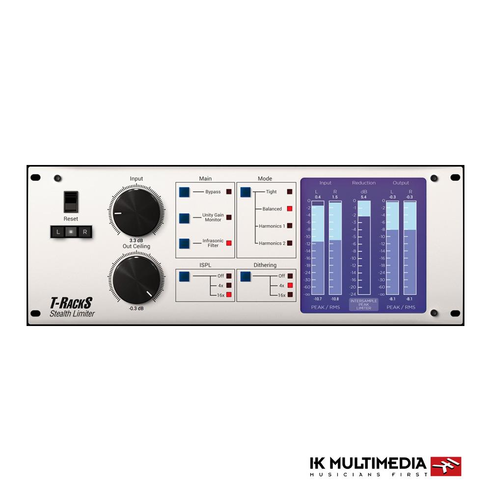 IK Multimedia T-RackS Stealth Limiter 虛擬音色軟體