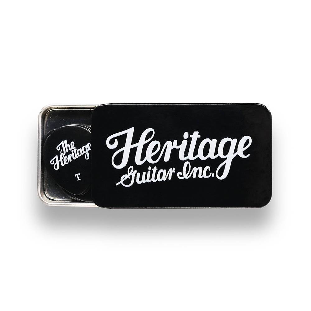 Heritage Celluloid Black Vintage Guitar Pick Thin 匹克 (12片裝)