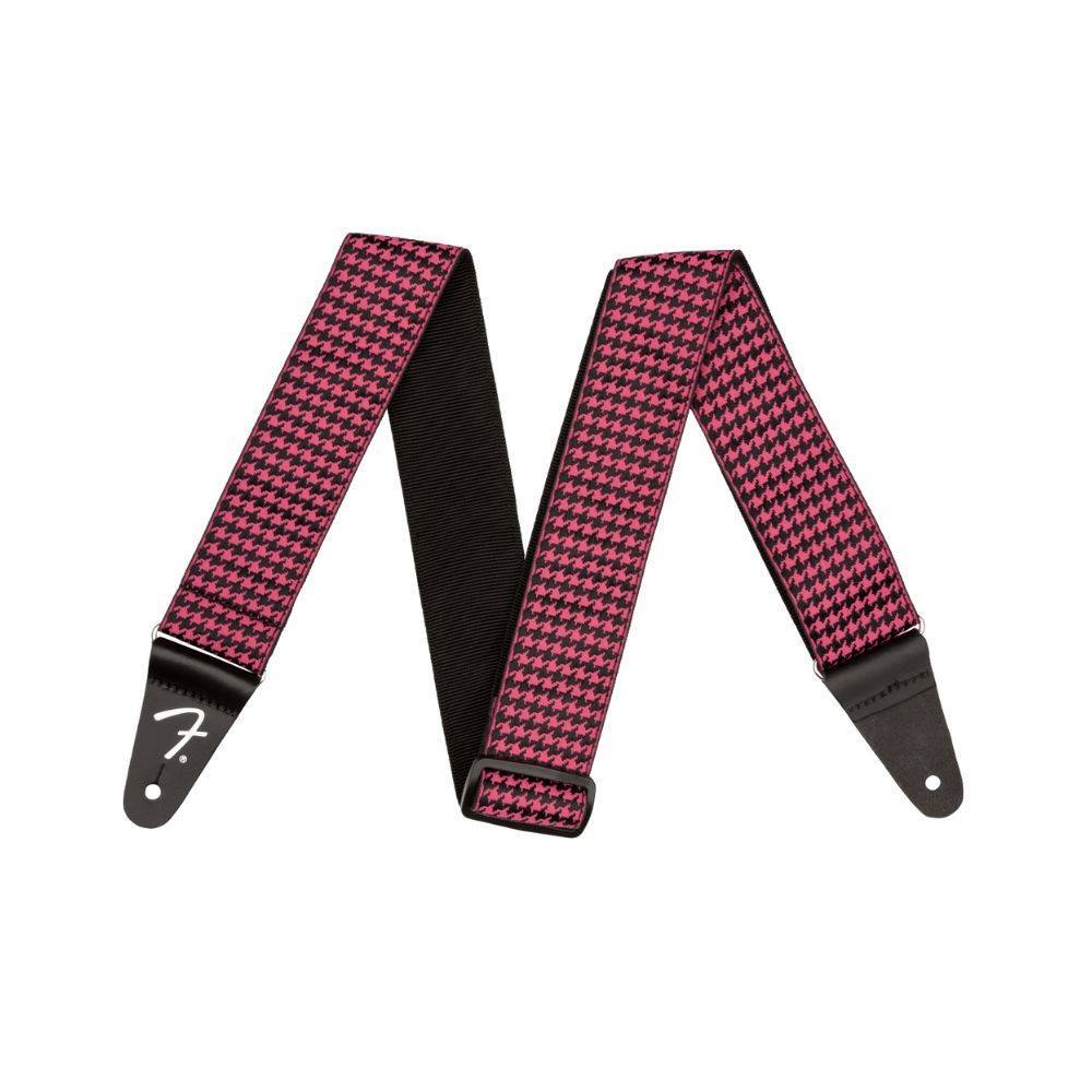 Fender Houndstooth Jacquard Straps Pink 背帶