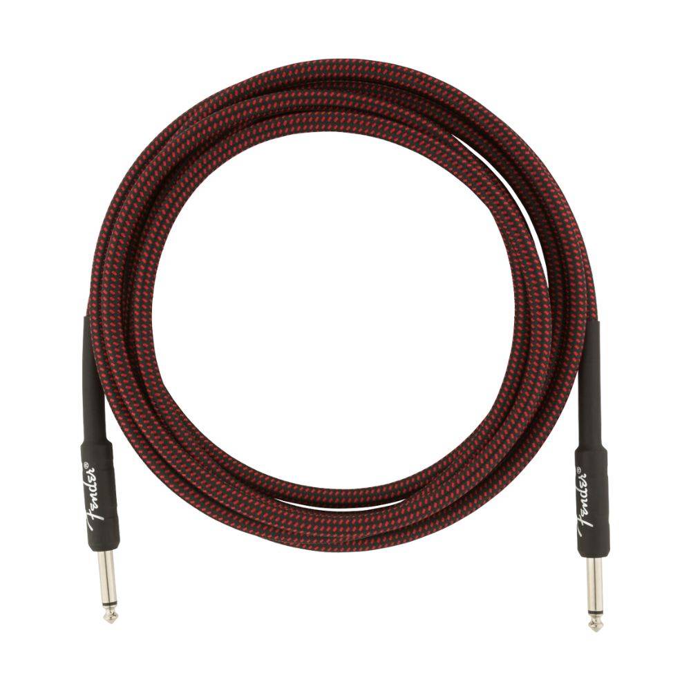 Fender Professional Series Tweed Instrument Cables - Red Tweed 吉他導線 (10ft/15ft/18.6ft/25ft)