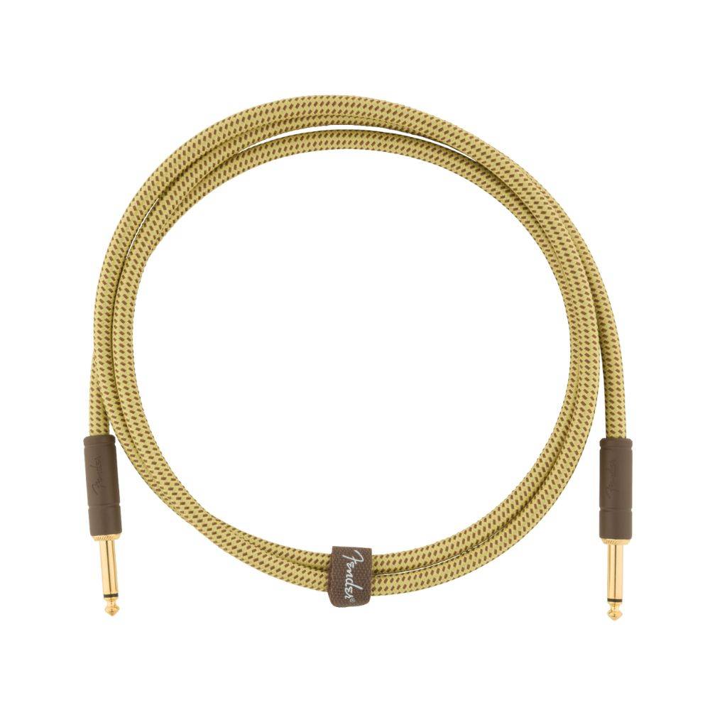 Fender Deluxe Series Tweed Instrument Cables - Tweed S/S 吉他導線 (5ft/10ft/15ft/18.6ft/25ft)