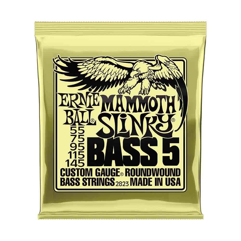 Ernie Ball Mammoth Slinky 2823 鎳纏繞 電貝斯五弦套弦 55-145