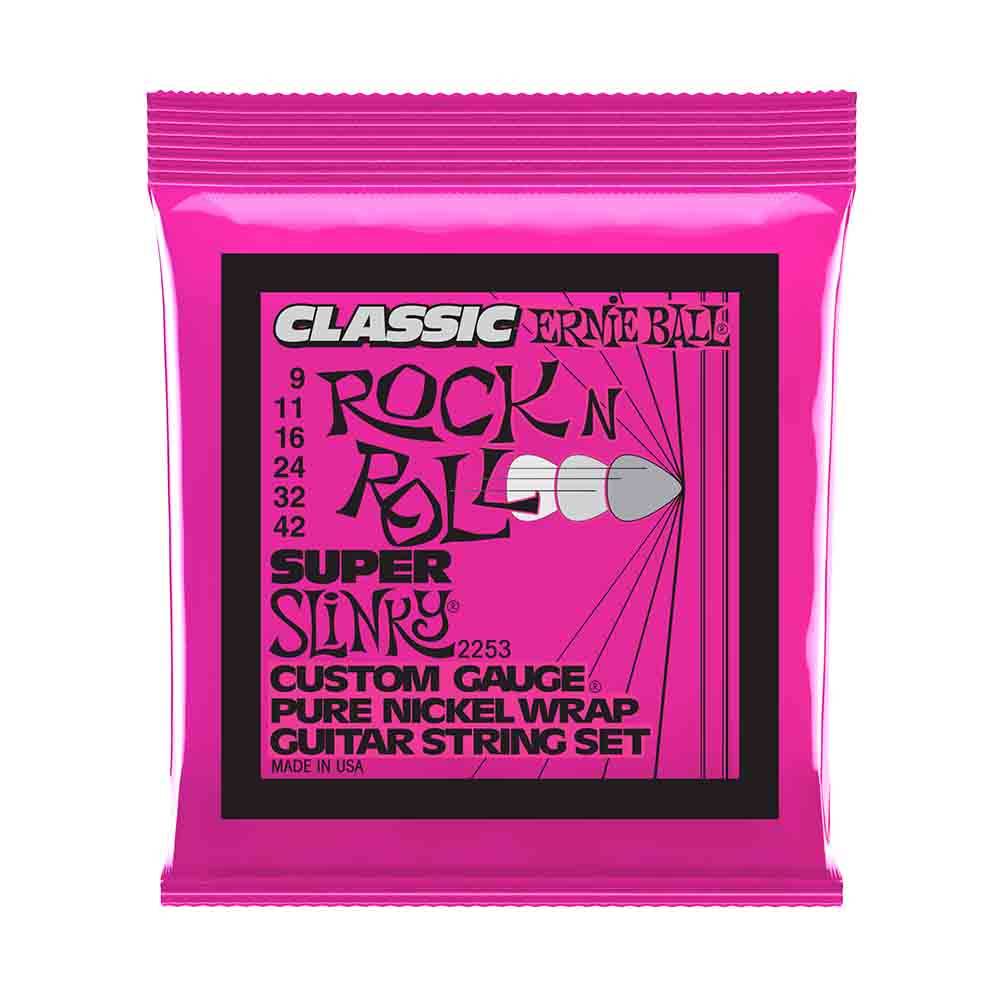 Ernie Ball Super Slinky Classic Rock N Roll Pure Nickel Wrap 2253 經典搖滾鈍鎳 電吉他套弦 09-42