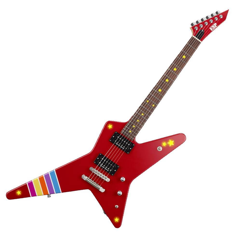 ESP BanG Dream Poppin'Party RANDOM STAR Kasumi III - LED - 電吉他