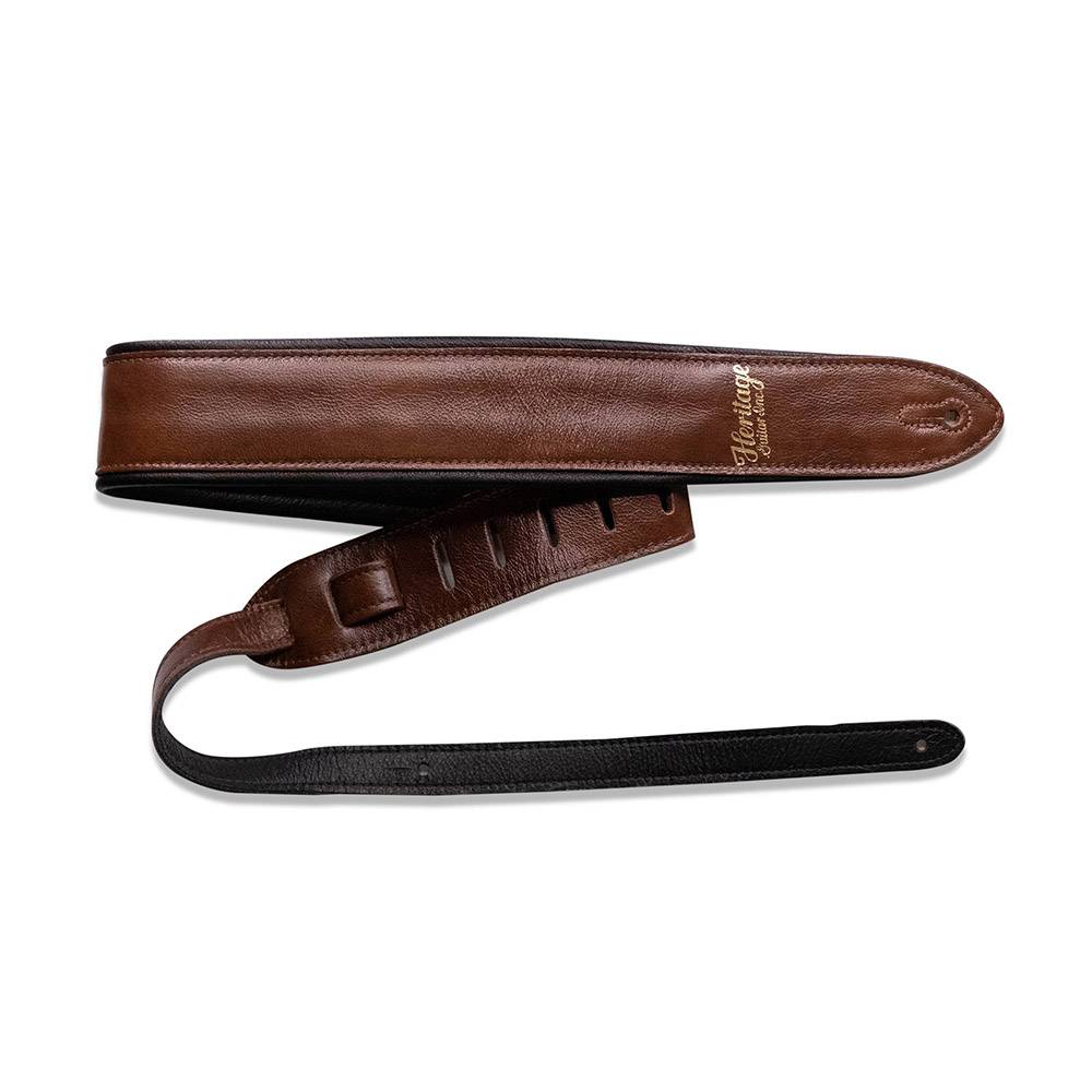 Heritage Premium Leather Guitar Strap Brown 背帶
