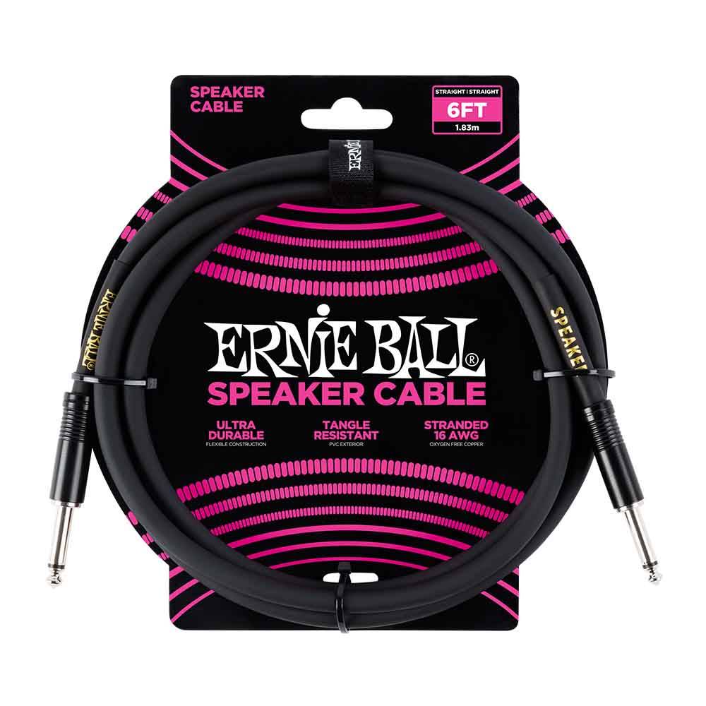 Ernie Ball Classic Speaker Cable 6ft - Black 6072 喇叭線