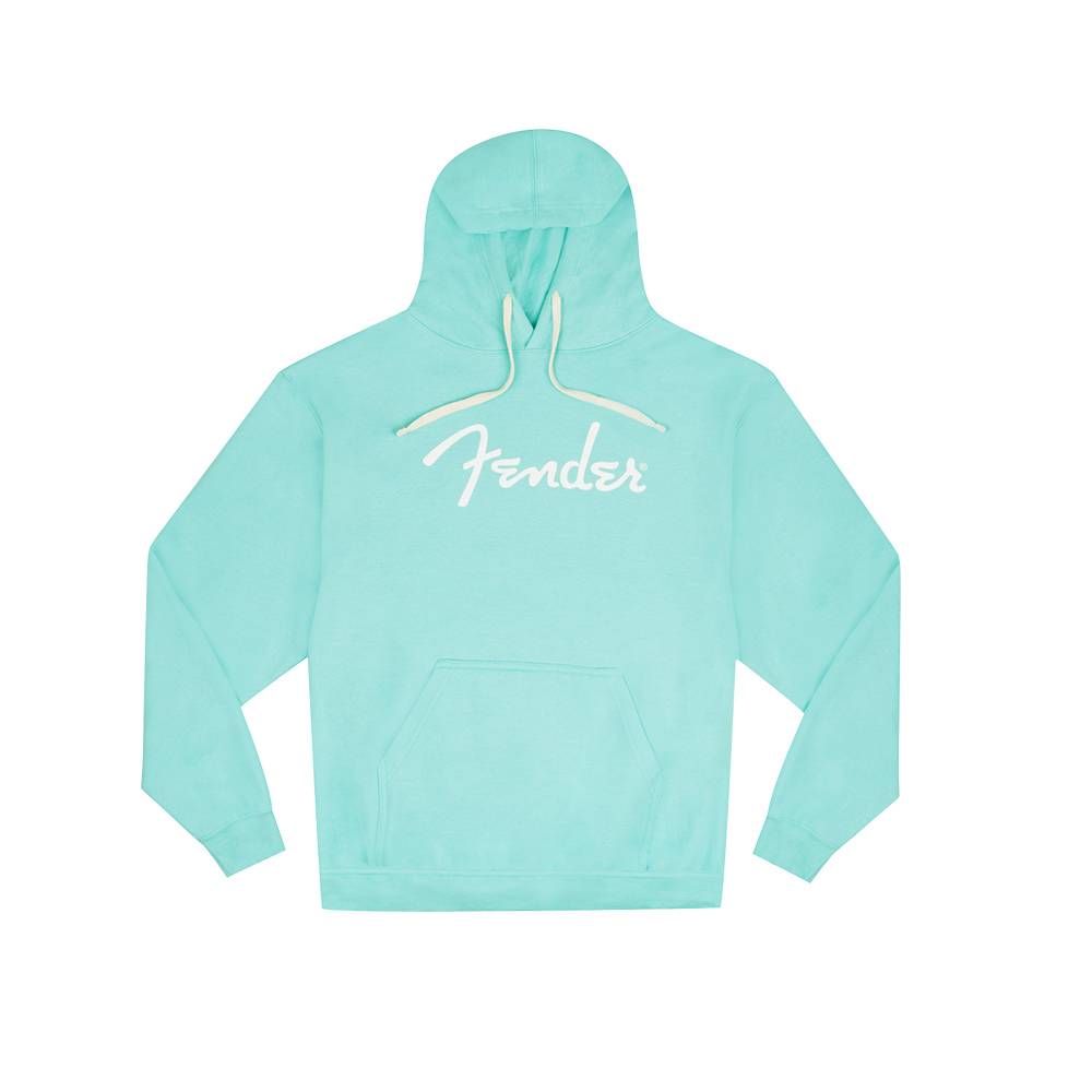 Fender Spaghetti Logo Hoodie Daphne Blue 長袖連帽T