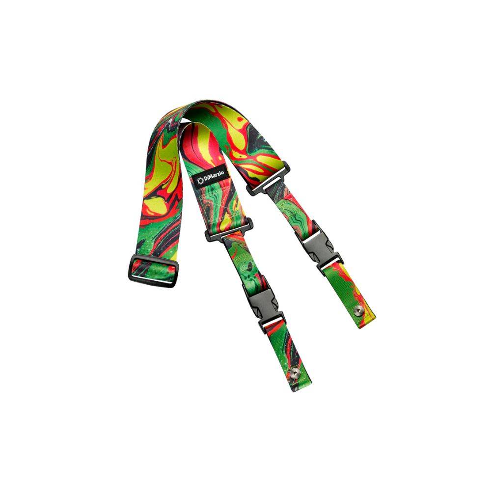 Dimarzio Steve Vai ClipLock Guitar Strap - Green Universe Dimarzio Steve Vai ClipLock Guitar Strap - Green Universe