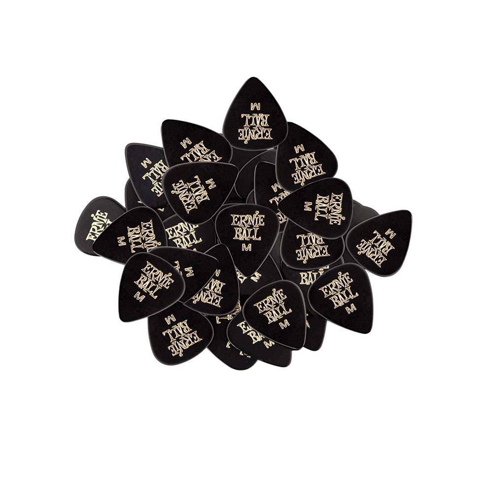 Ernie Ball Cellulose Picks Medium Black 9114 匹克 (144片裝)