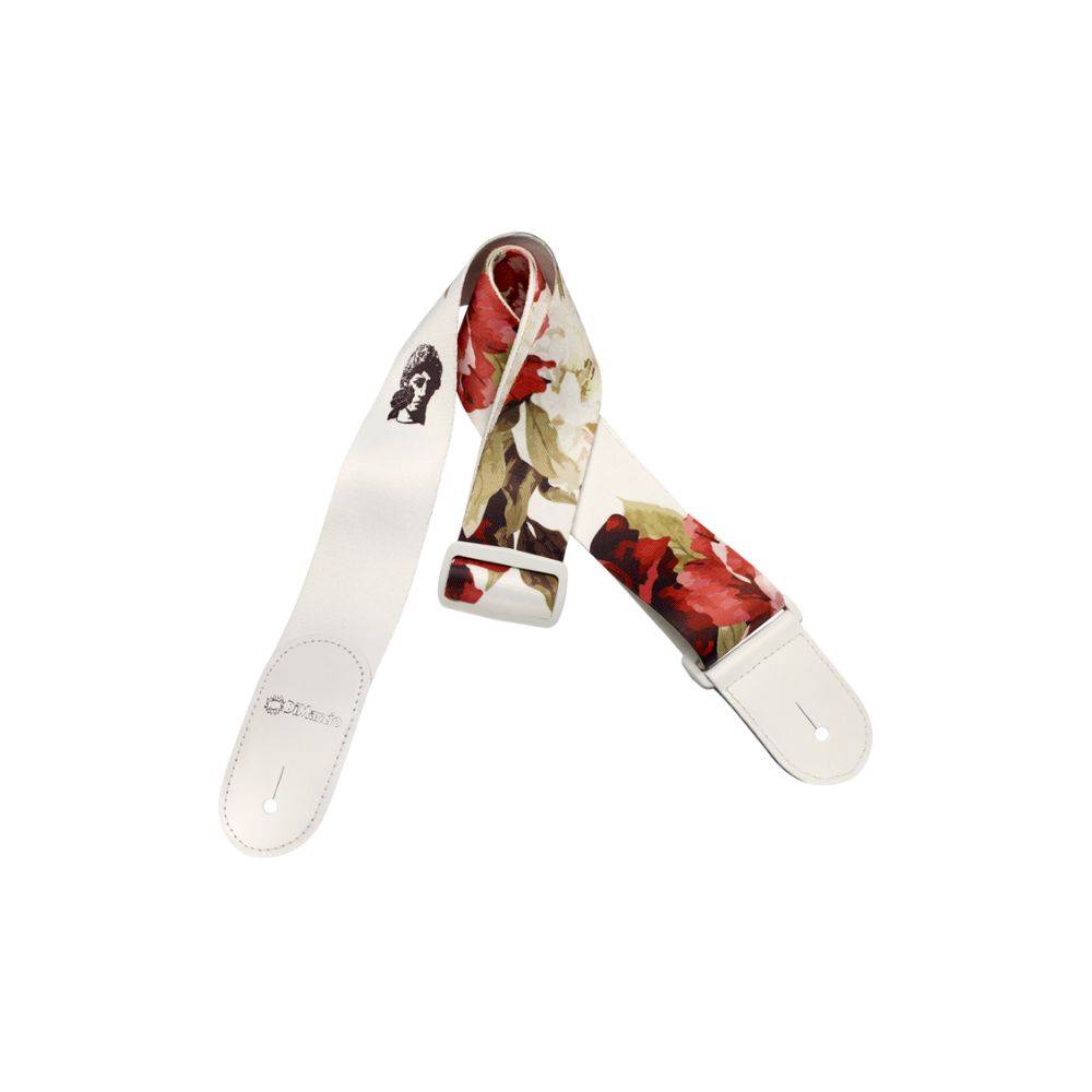 Dimarzio Floral Muse White Guitar Strap
