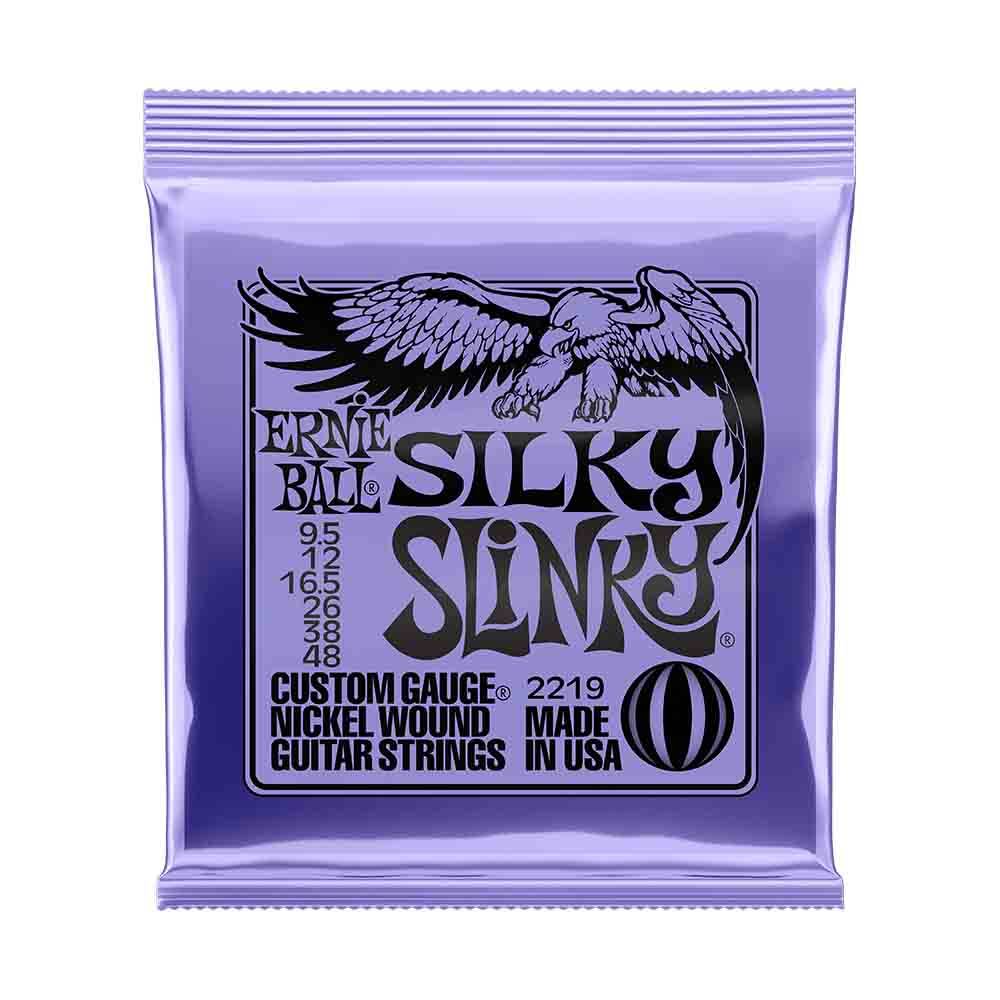 Ernie Ball Silky Slinky 2219 鎳纏繞 電吉他套弦 9.5-48