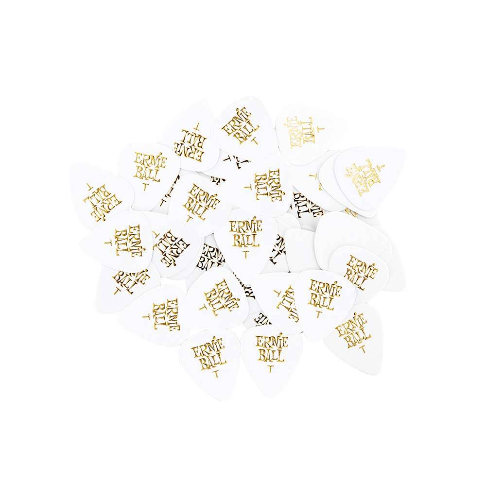 Ernie Ball Cellulose Picks Thin White 9101 匹克 (144片裝)