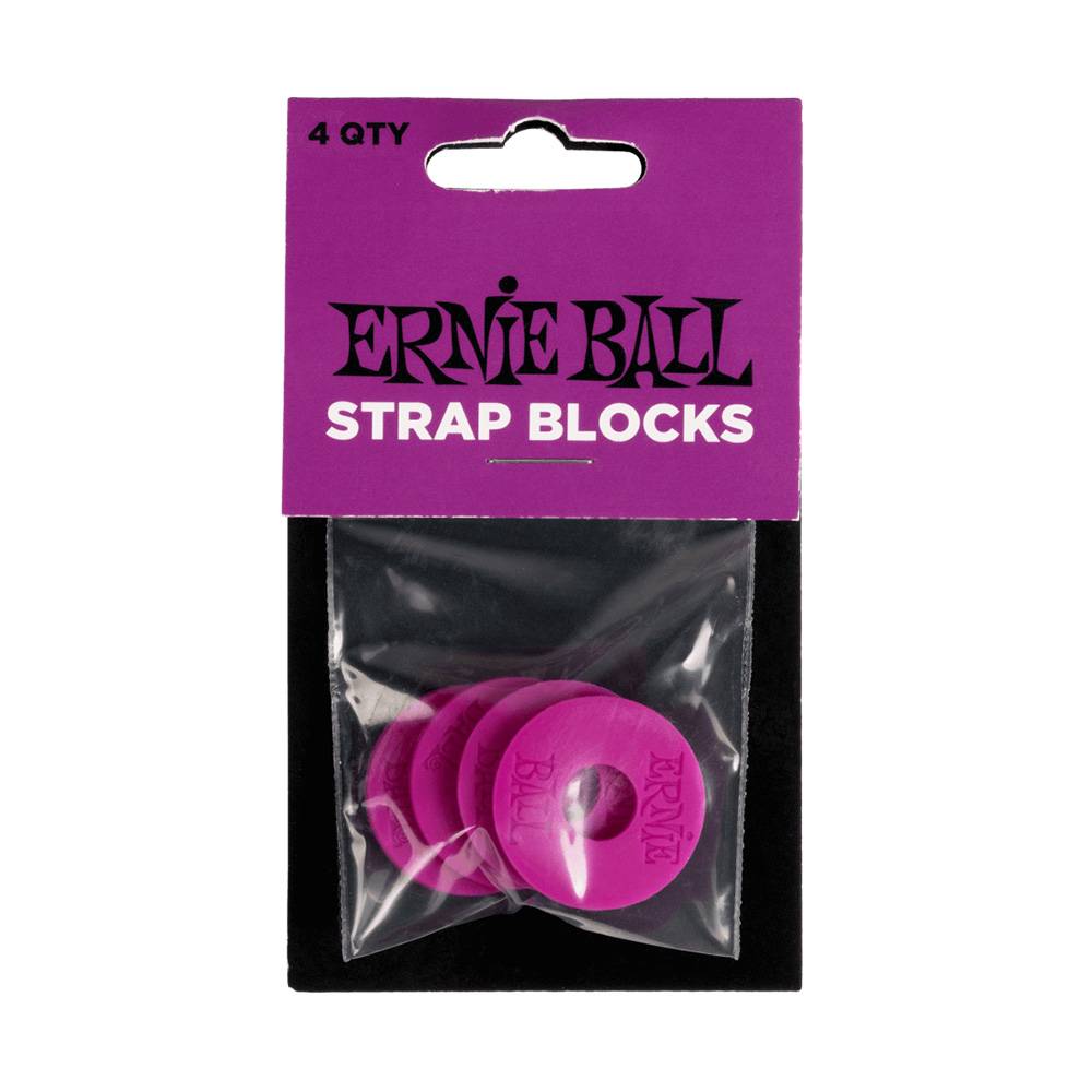 Ernie Ball Strap Blocks - Purple 5618 背帶固定墊片 (4入組)
