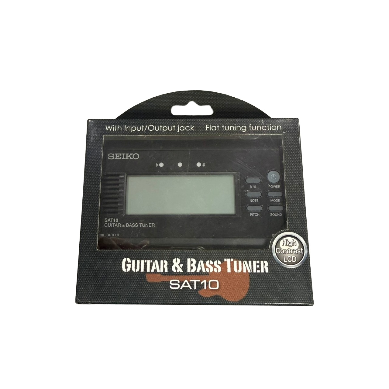 福利品 SEIKO SAT10 吉他 / 貝斯調音器