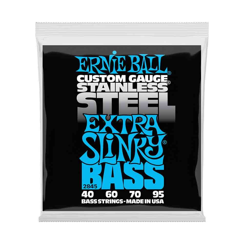 Ernie Ball Extra Slinky Stainless Steel 2845 經典不鏽鋼 電貝斯套弦 40-95