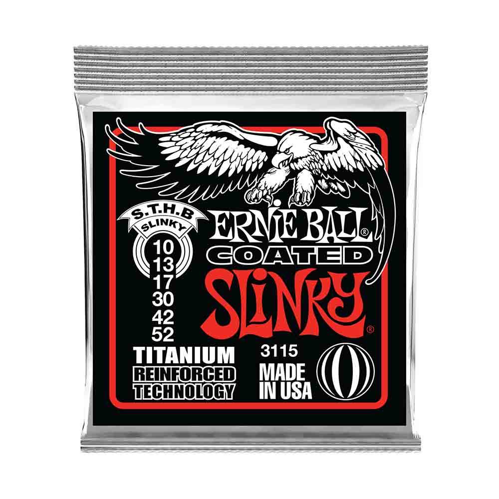 Ernie Ball Skinny Top Heavy Bottom Slinky Coated Titanium RPS 3115 超薄膜鈦強化 電吉他套弦 10-52