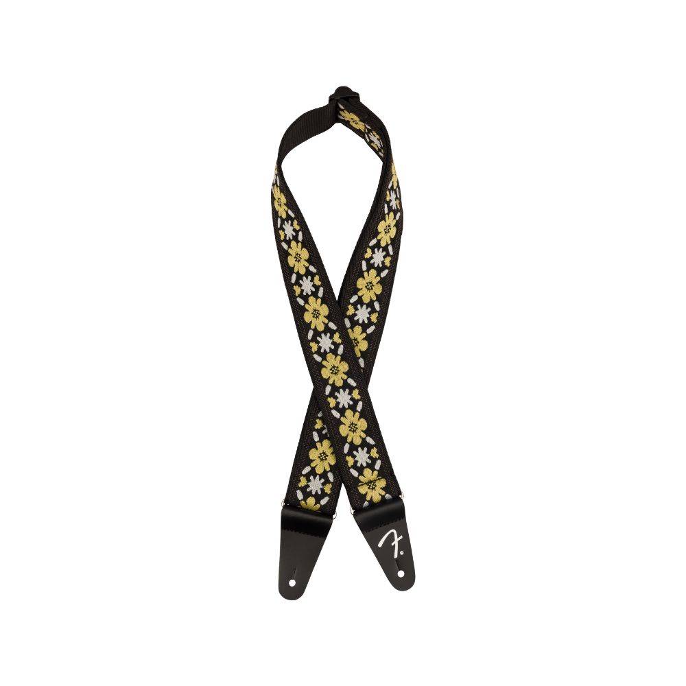 Fender Pasadena Woven Straps Yellow Clover 背帶