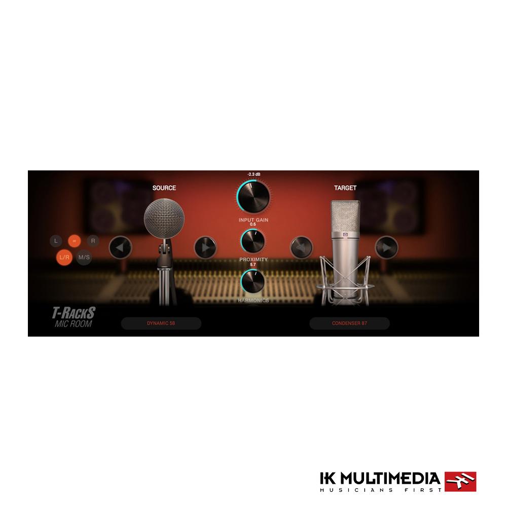 IK Multimedia T-RackS Mic Room 虛擬音色軟體