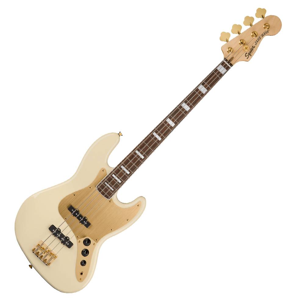 Squier 40th Anniversary Jazz Bass Gold Edition 電貝斯 (共二色)