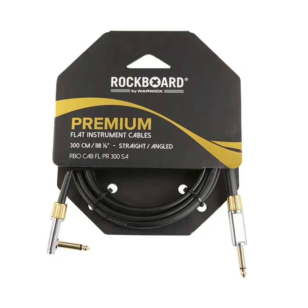 RockBoard Premium Series Flat Instrument Cable Straight/Angled 300cm 樂器導線