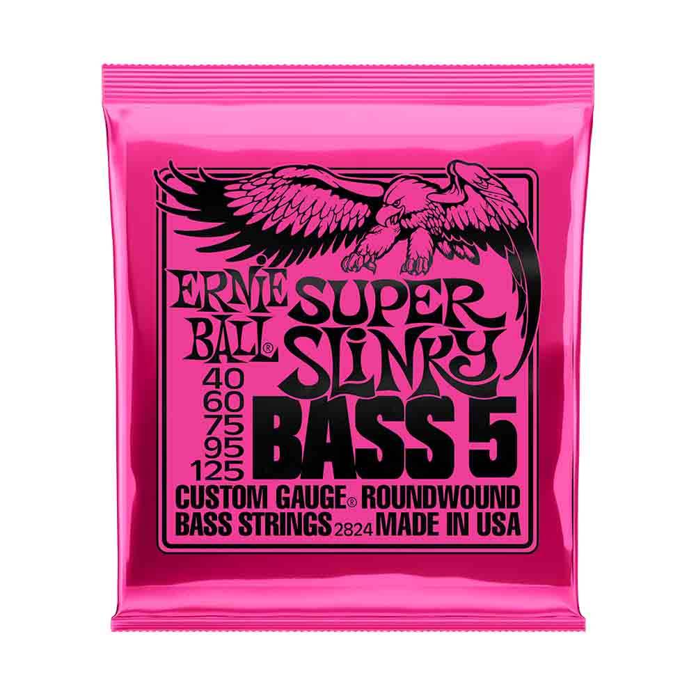 Ernie Ball Super Slinky 2824 鎳纏繞 電貝斯五弦套弦 40-125