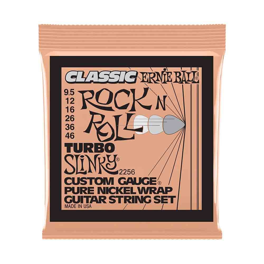 Ernie Ball Turbo Slinky Classic Rock n Roll Pure Nickel Wrap 2256 經典搖滾鈍鎳 電吉他套弦 9.5-46 Ernie Ball Turbo Slinky Classic Rock n Roll Pure Nickel Wrap 2256 經典搖滾鈍鎳 電吉他套弦 9.5-46