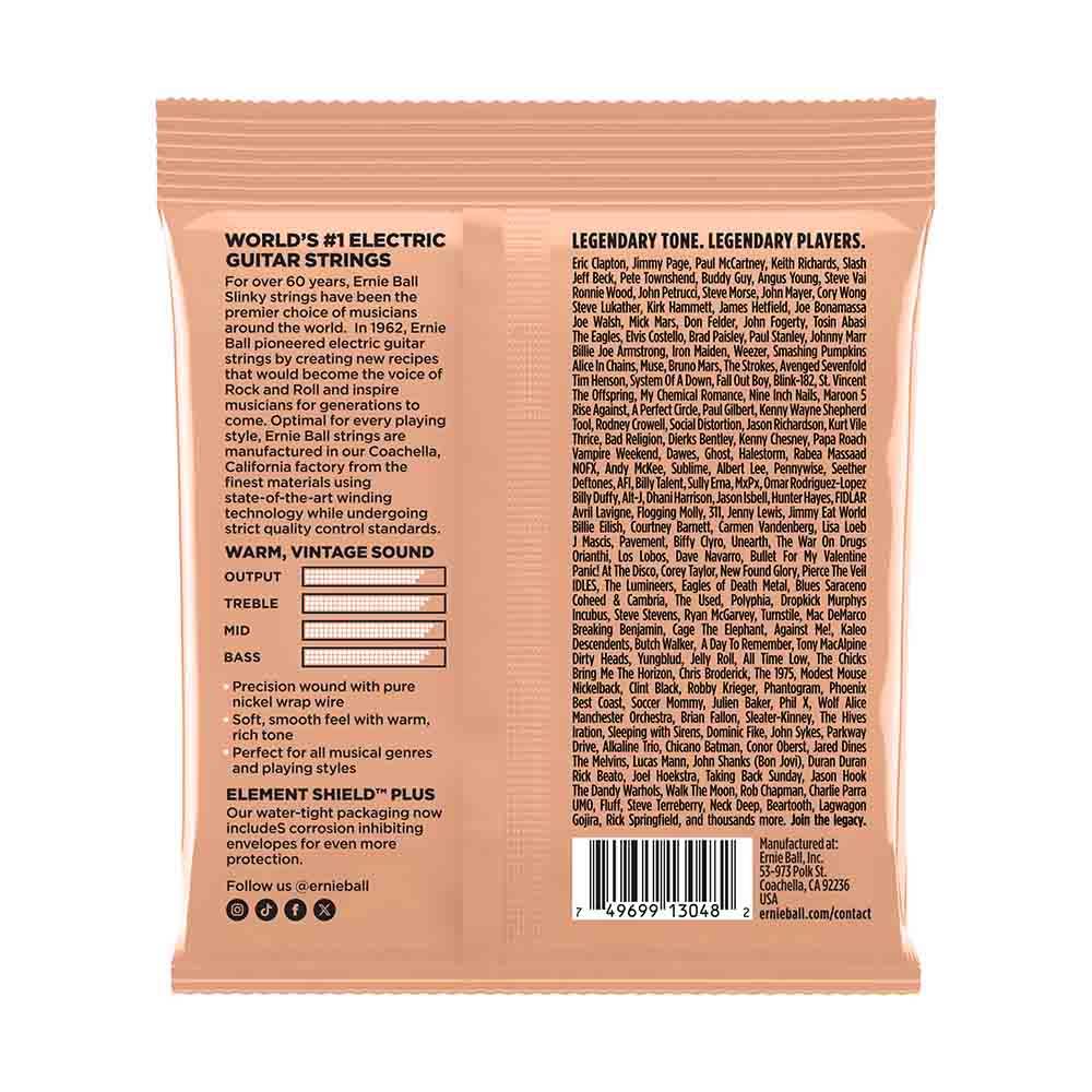 Ernie Ball Turbo Slinky Classic Rock n Roll Pure Nickel Wrap 2256 經典搖滾鈍鎳 電吉他套弦 9.5-46 Ernie Ball Turbo Slinky Classic Rock n Roll Pure Nickel Wrap 2256 經典搖滾鈍鎳 電吉他套弦 9.5-46