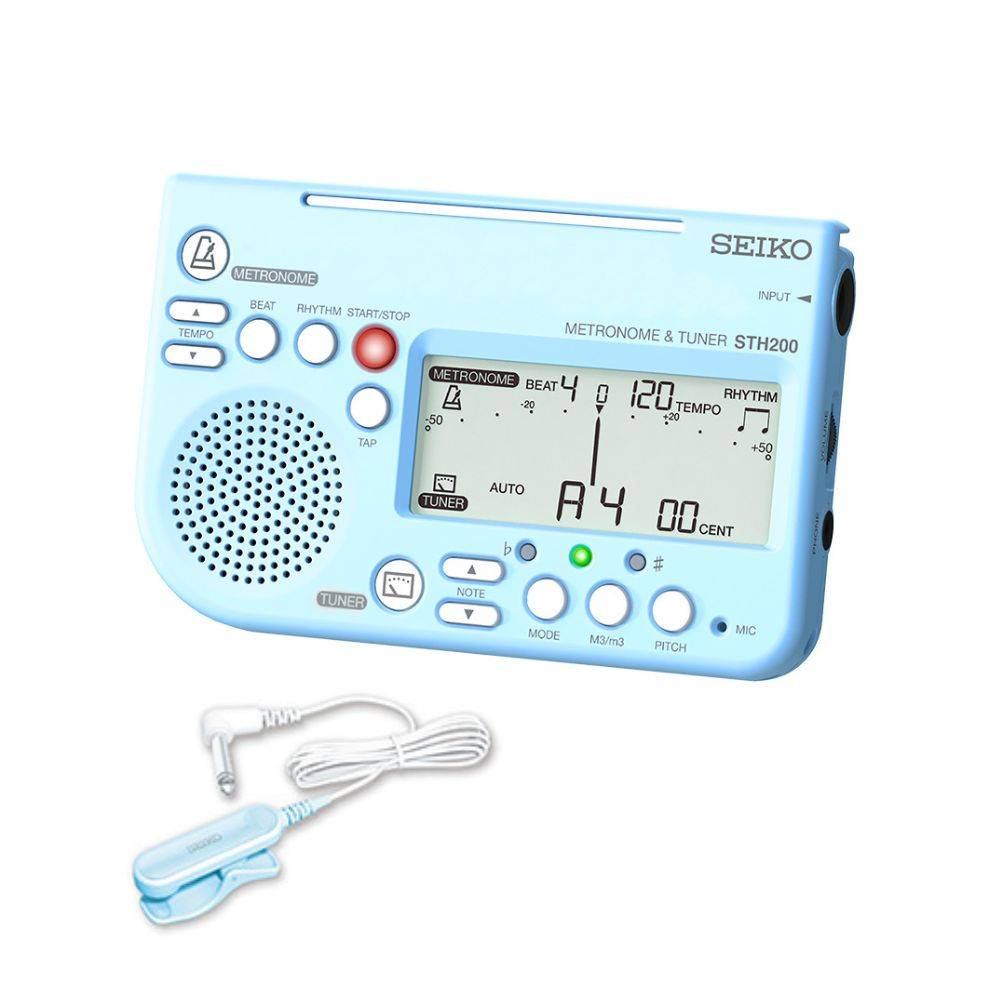 SEIKO STH200+STM30 二合一數位節拍器/調音器 藍色