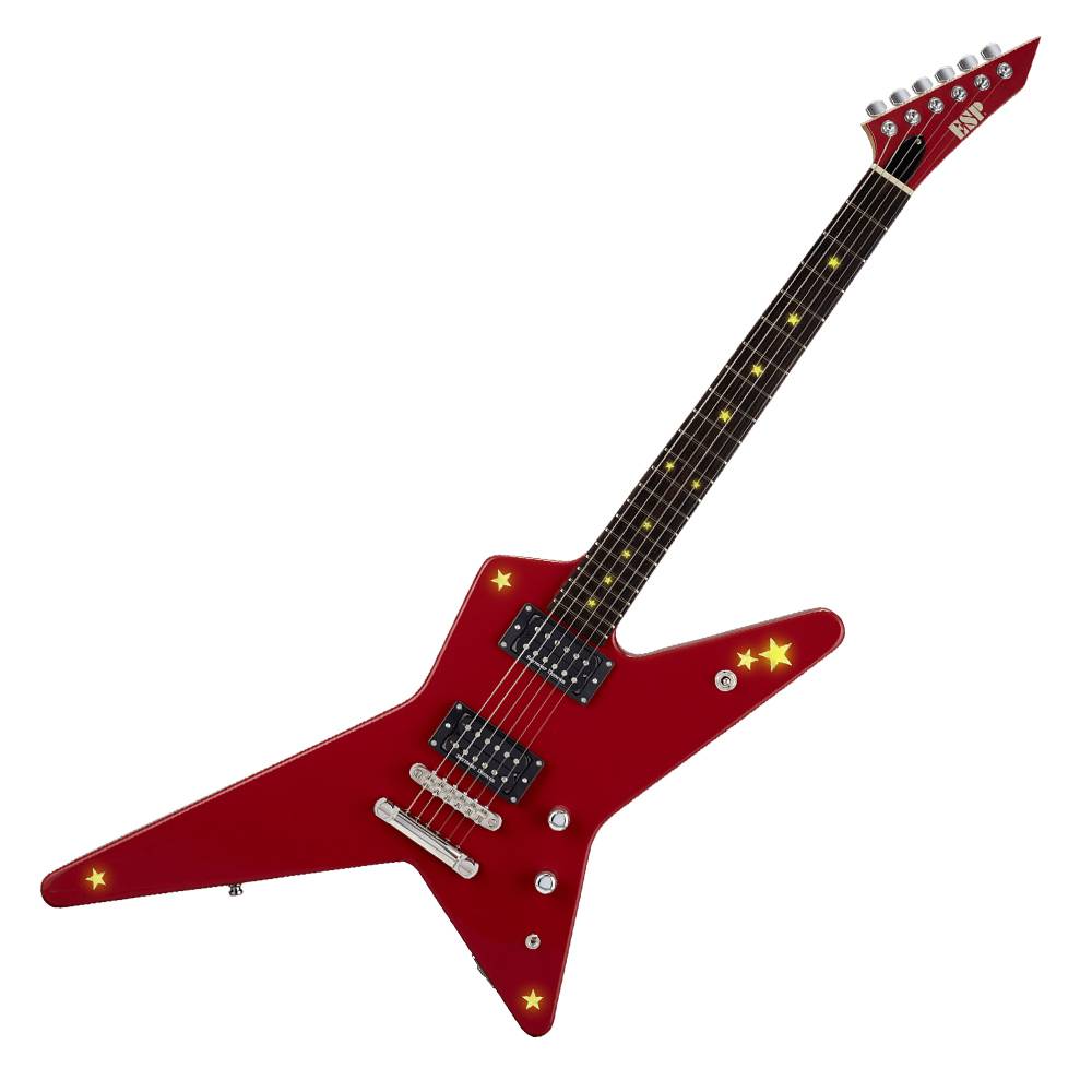 ESP BanG Dream Poppin'Party RANDOM STAR Kasumi -LED- 電吉他