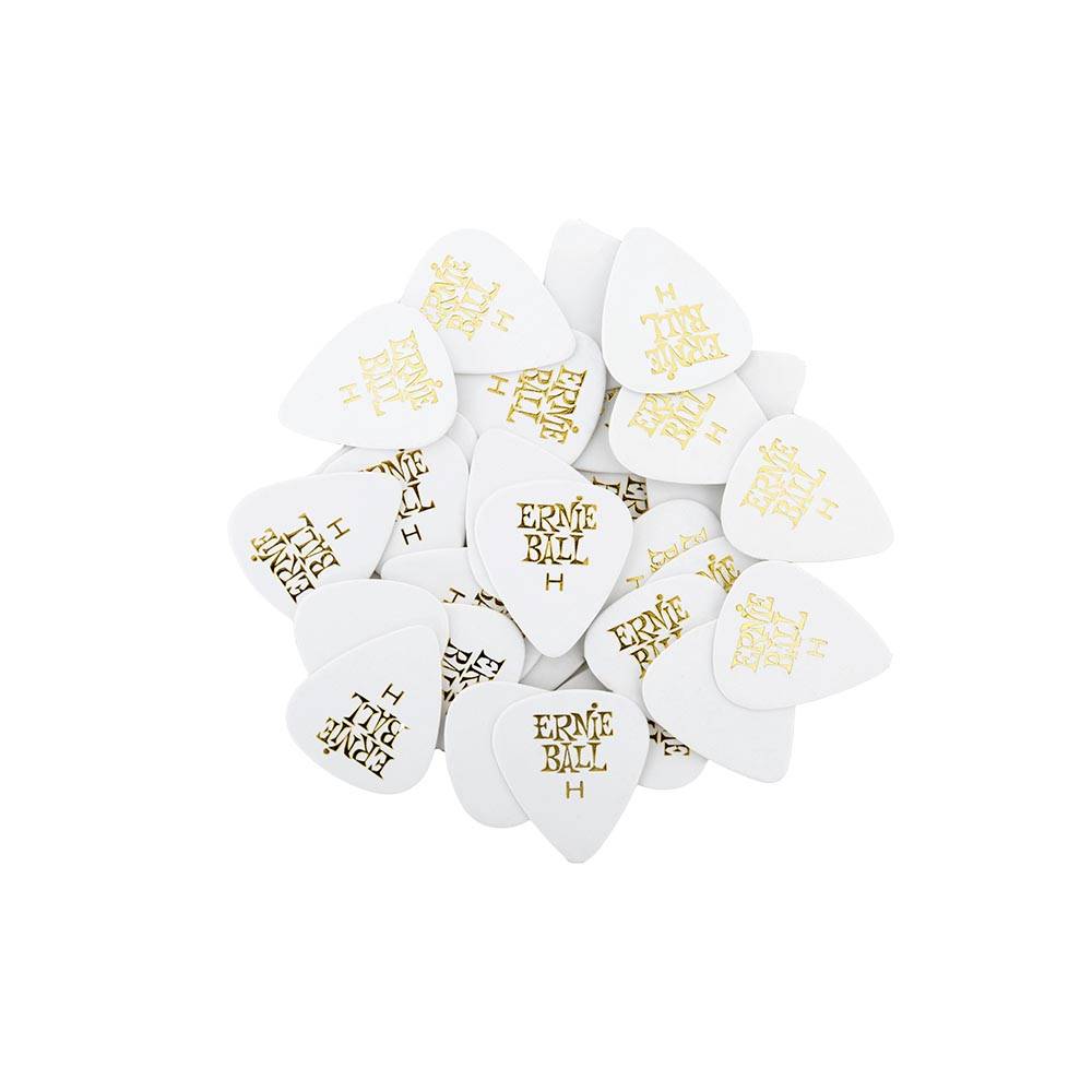 Ernie Ball Cellulose Picks Heavy White 9121 匹克 (144片裝)