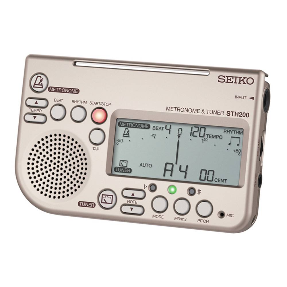 SEIKO STH200K 二合一數位節拍器/調音器 金色