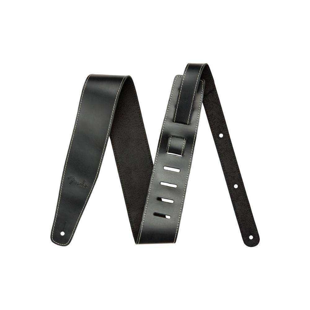 Fender Broken-In Leather Straps Black 背帶