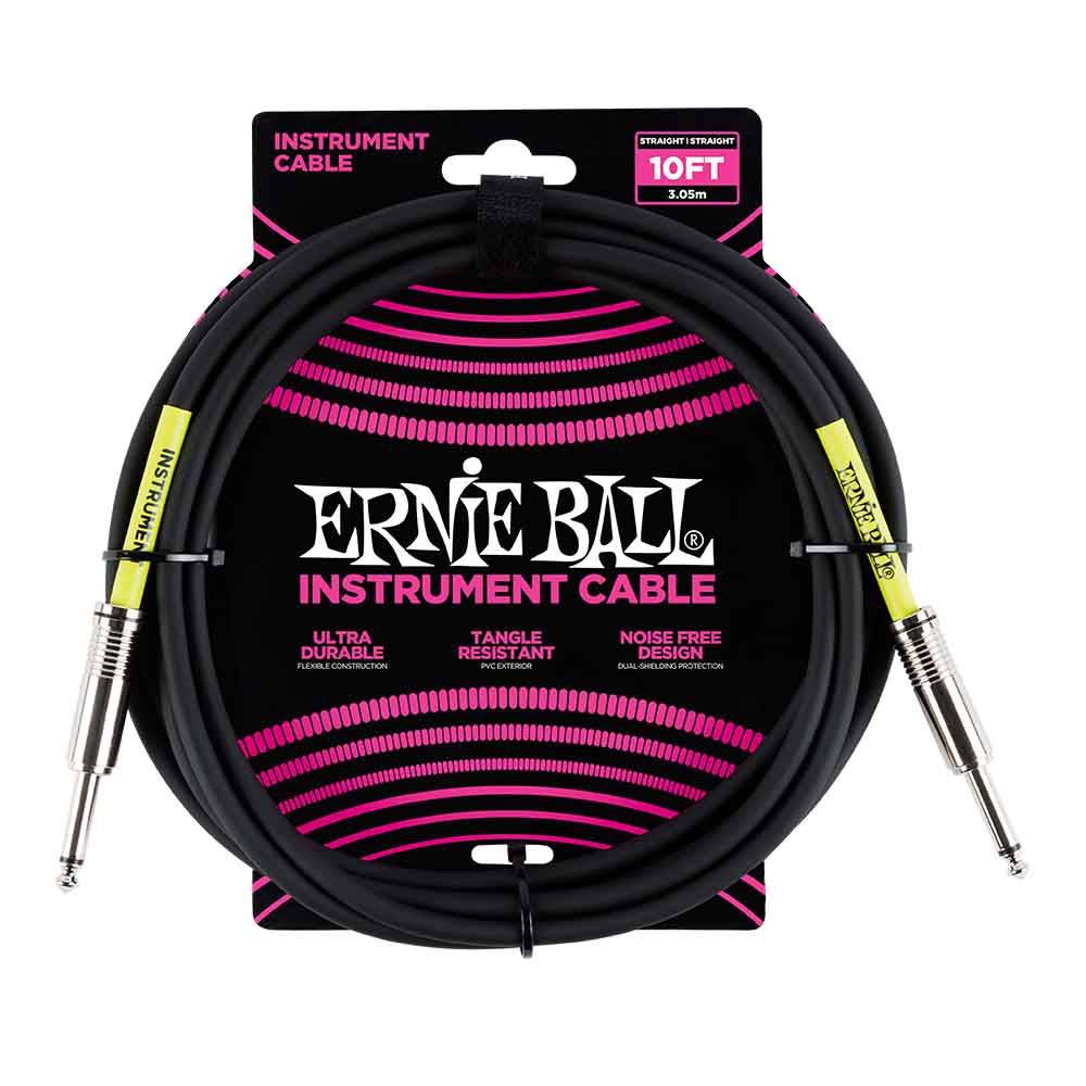 Ernie Ball Classic Instrument Cable Straight/Straight 10ft - Black 6048 樂器導線